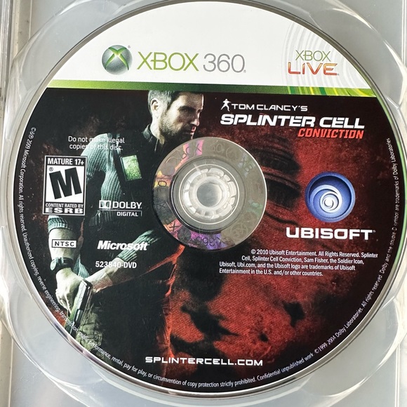 Steelbook Tom Clancys Splinter Cell Conviction XBox 360 Video Game Physical - Picture 8 of 8